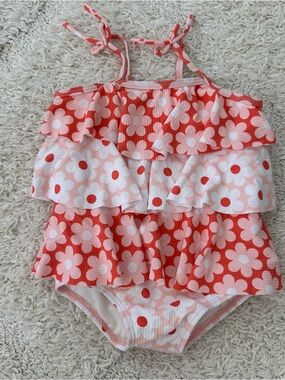 Seed Heritage Floral Ruffle Swimsuit